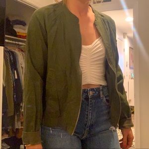 Sanctuary olive green light bomber jacket